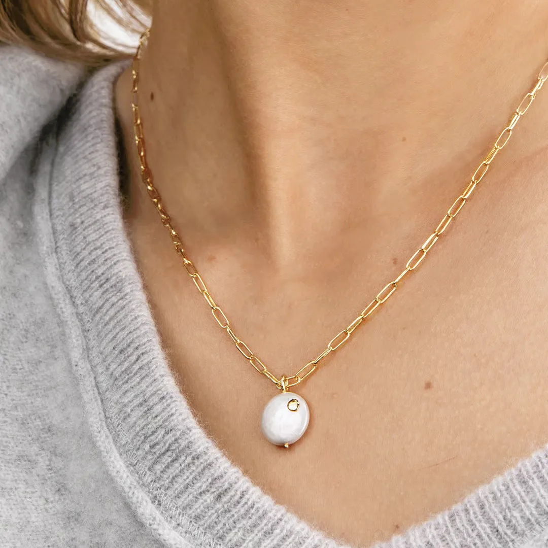 Gorjana Reese Pearl Necklace