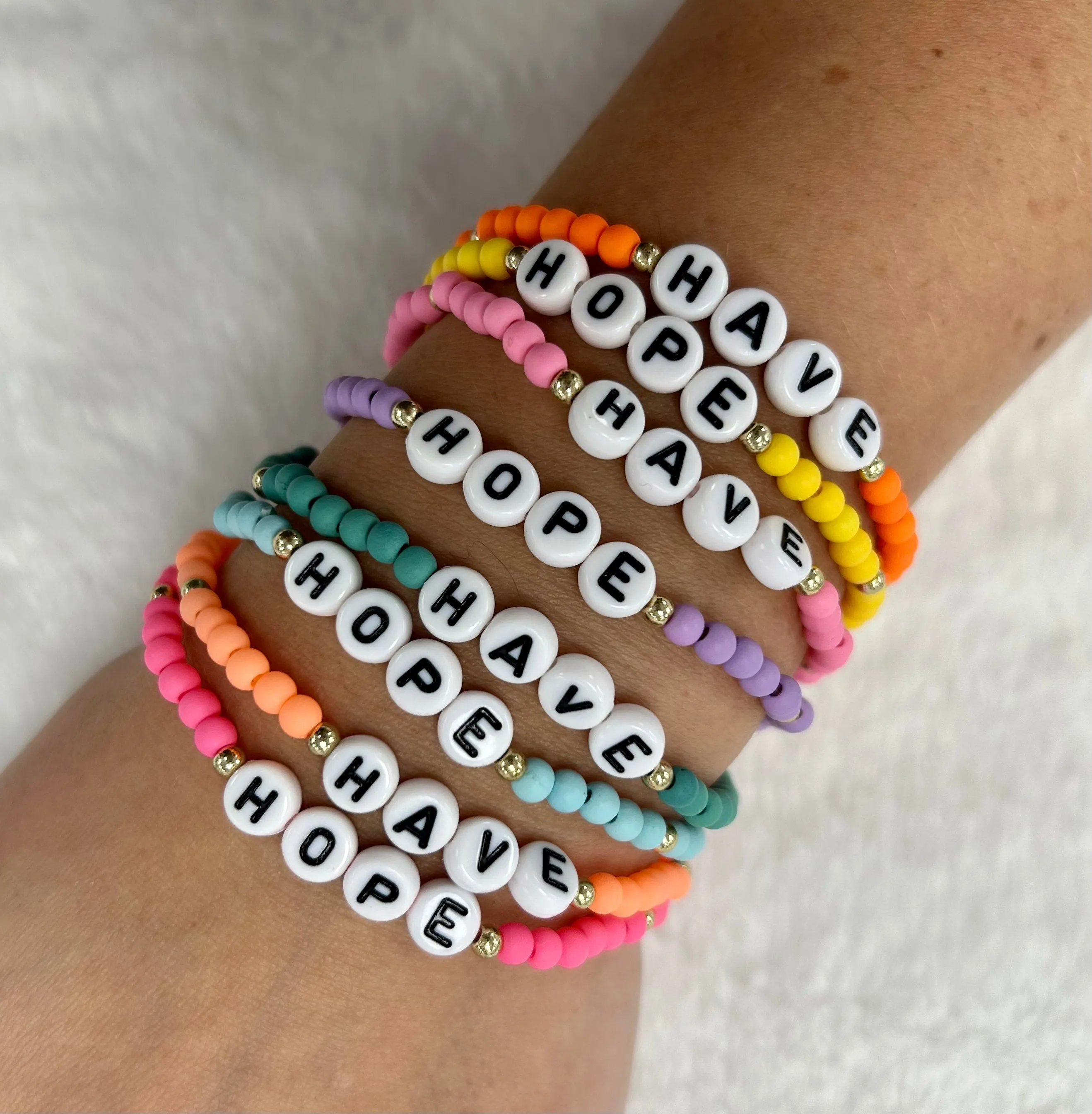 Have Hope Beaded Bracelet Set