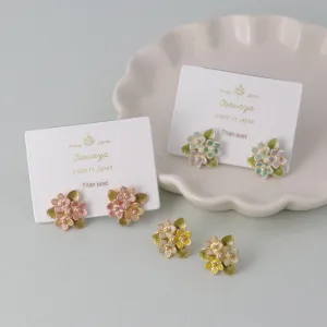 Hydrangea Stud Earrings