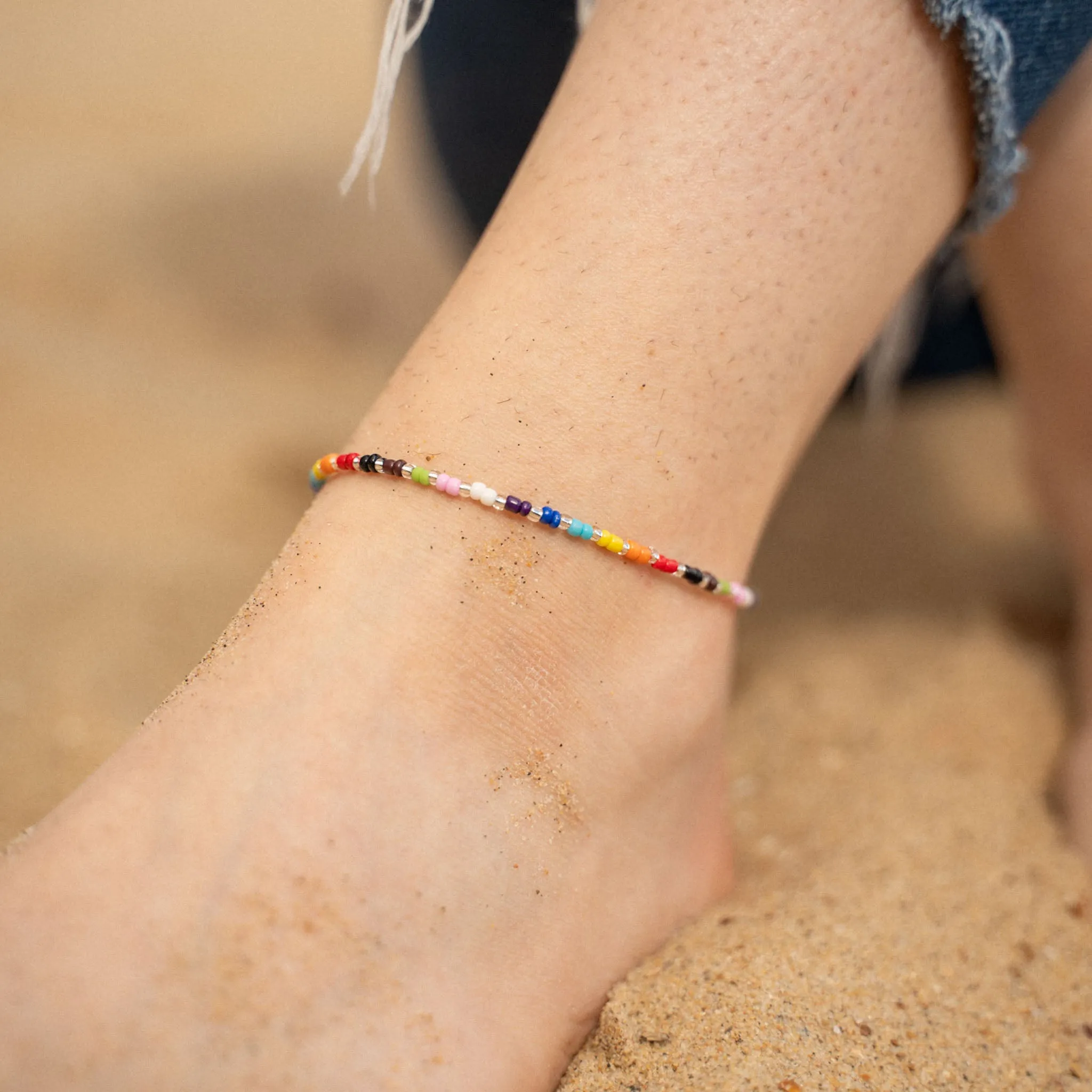 Just Like Us Pride Bangga Beaded Anklet