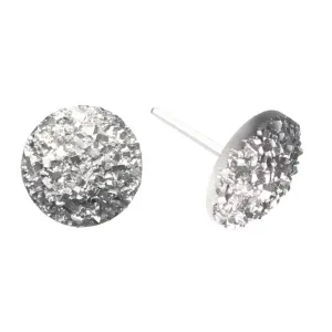 Large Faux Druzy Studs Hypoallergenic Earrings for Sensitive Ears Made with Plastic Posts