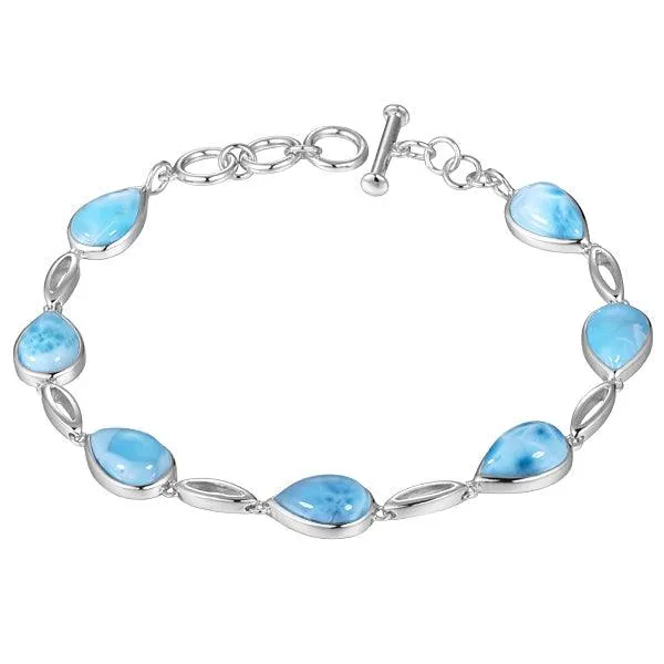 Larimar Teardrop Bracelet