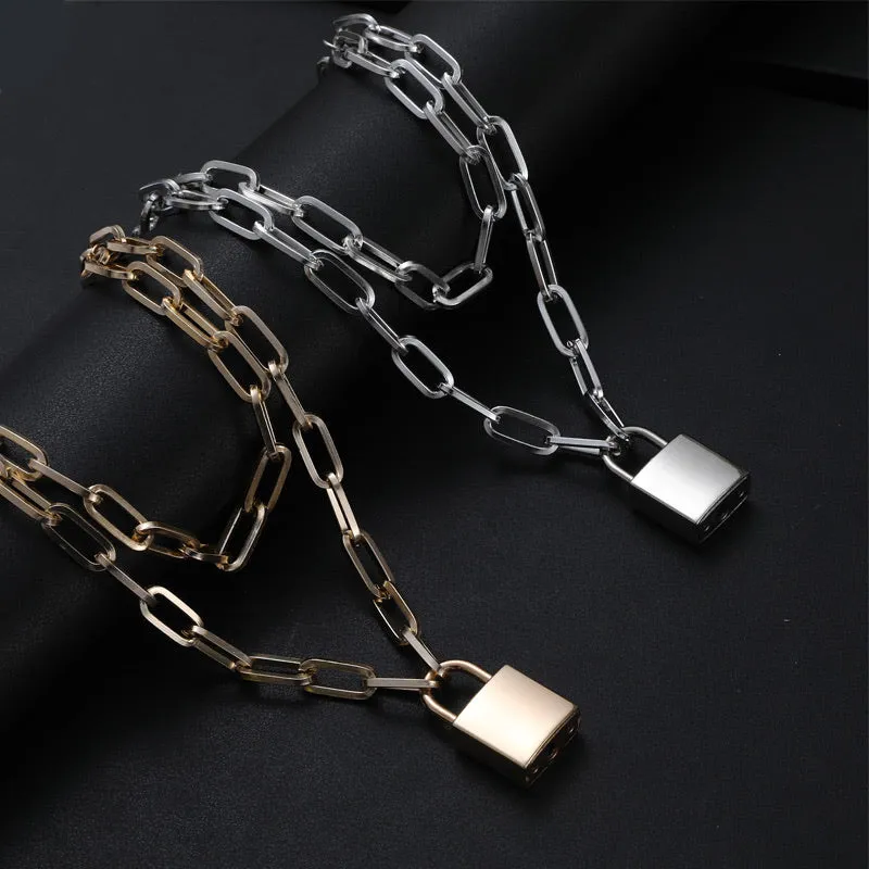 Lock and Key Chain Necklace - LAST CHANCE!