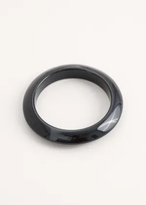 LOIS RESIN BANGLE - BLACK