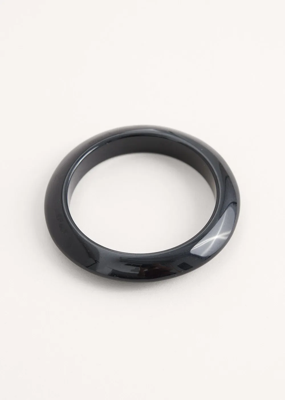 LOIS RESIN BANGLE - BLACK