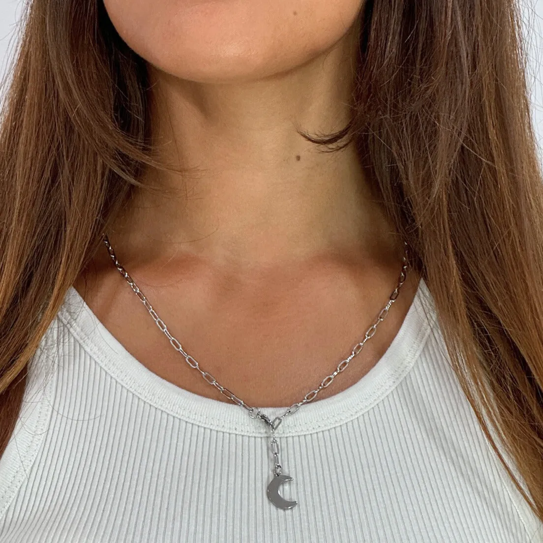 Lua necklace silver