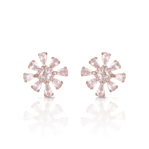 Luxurious Snowflake Diamond Earrings for Women - 925 Silver Jewelry