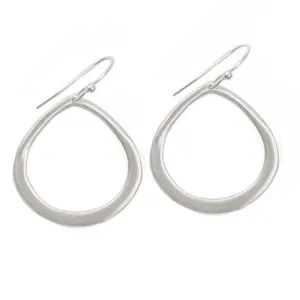 Medium Wide Open Drop Earrings