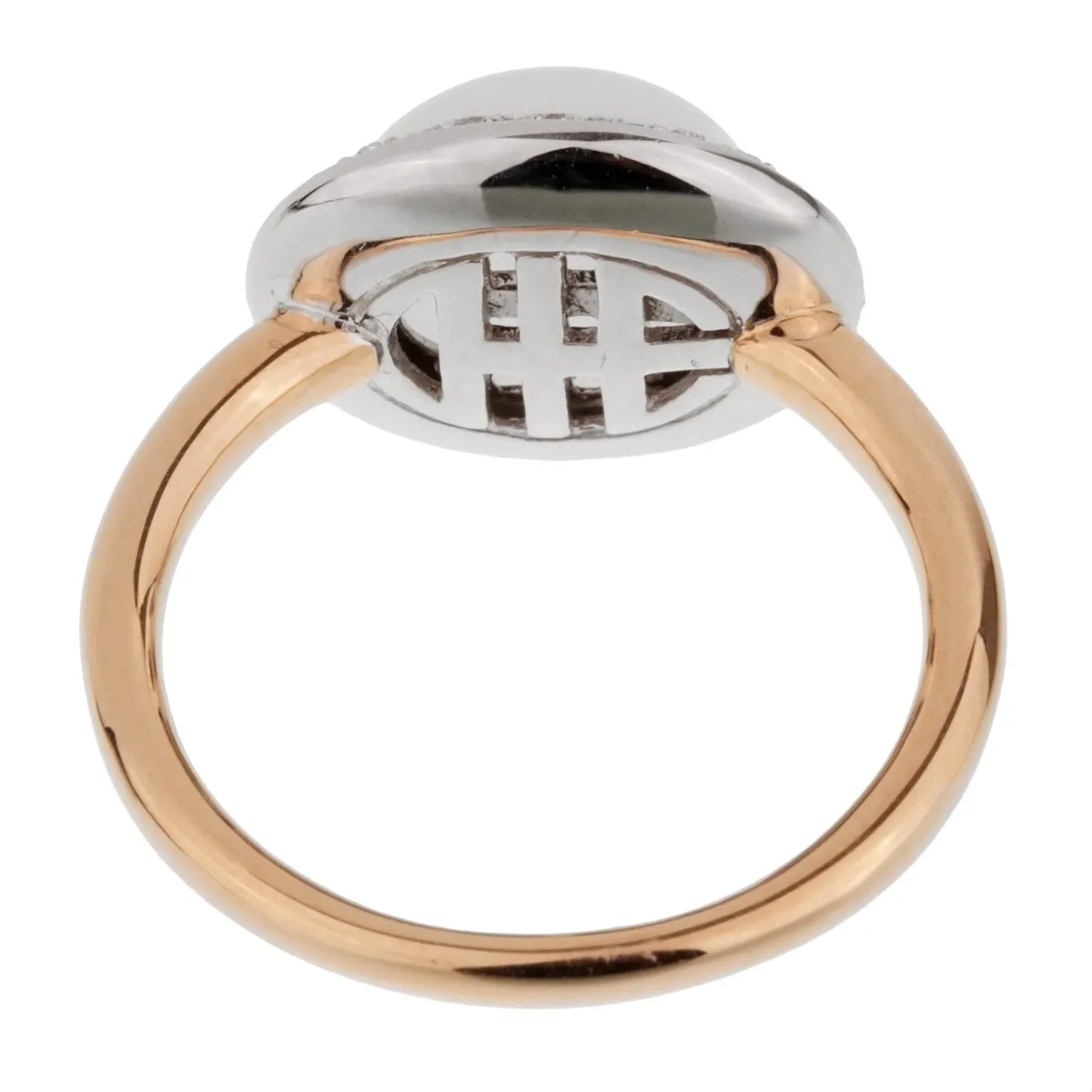 Mimi Milano Agate Diamond Rose Gold Ring