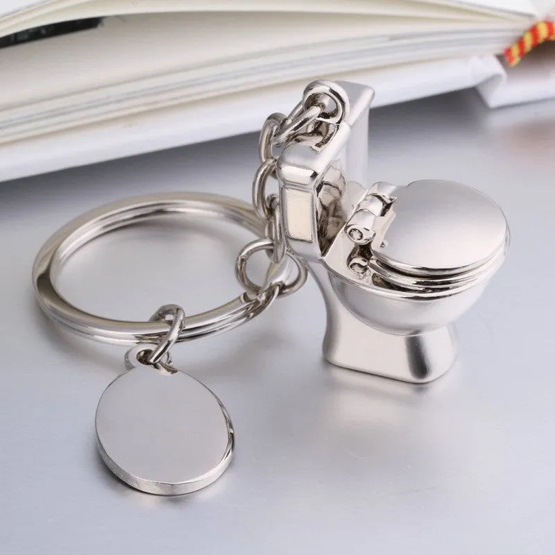 Mini Toilet Keychain Fashion Keychain Male Gift ideas