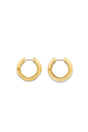 Nina 18kt Gold-plated Hoop Earrings