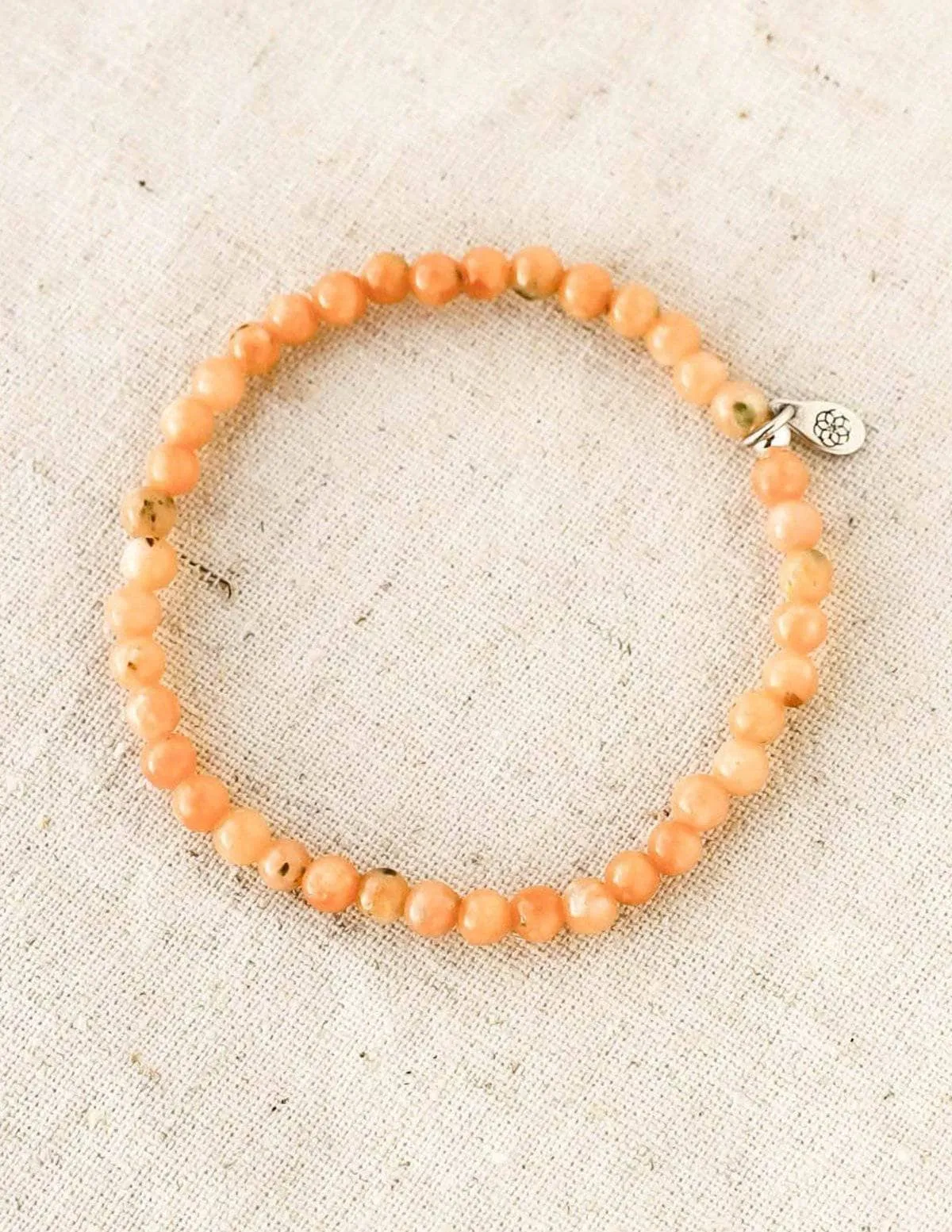 Orange Calcite Mini Gemstone Bracelet