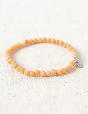 Orange Calcite Mini Gemstone Bracelet