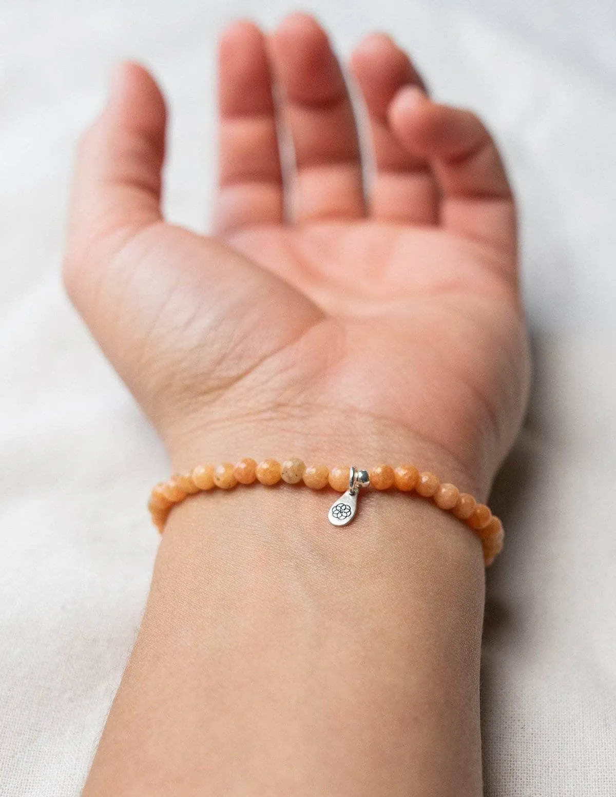 Orange Calcite Mini Gemstone Bracelet