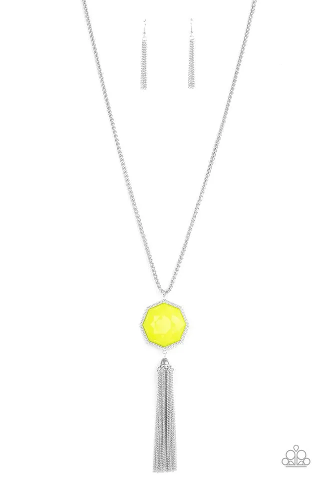 Paparazzi Necklace ~ Prismatically Polygon - Yellow