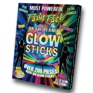 Party Pack Glow Sticks 200 