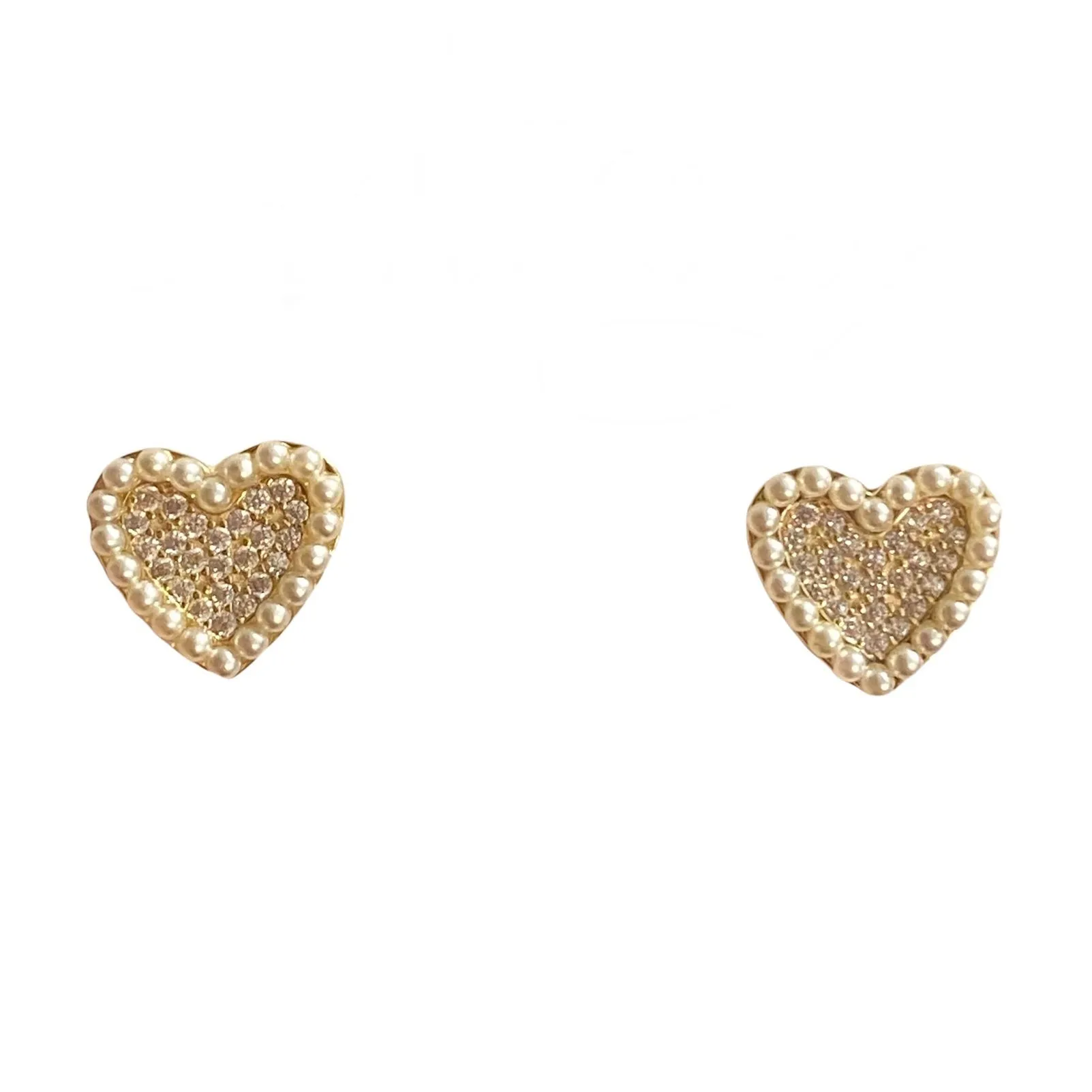 Pearlea Heart Studs