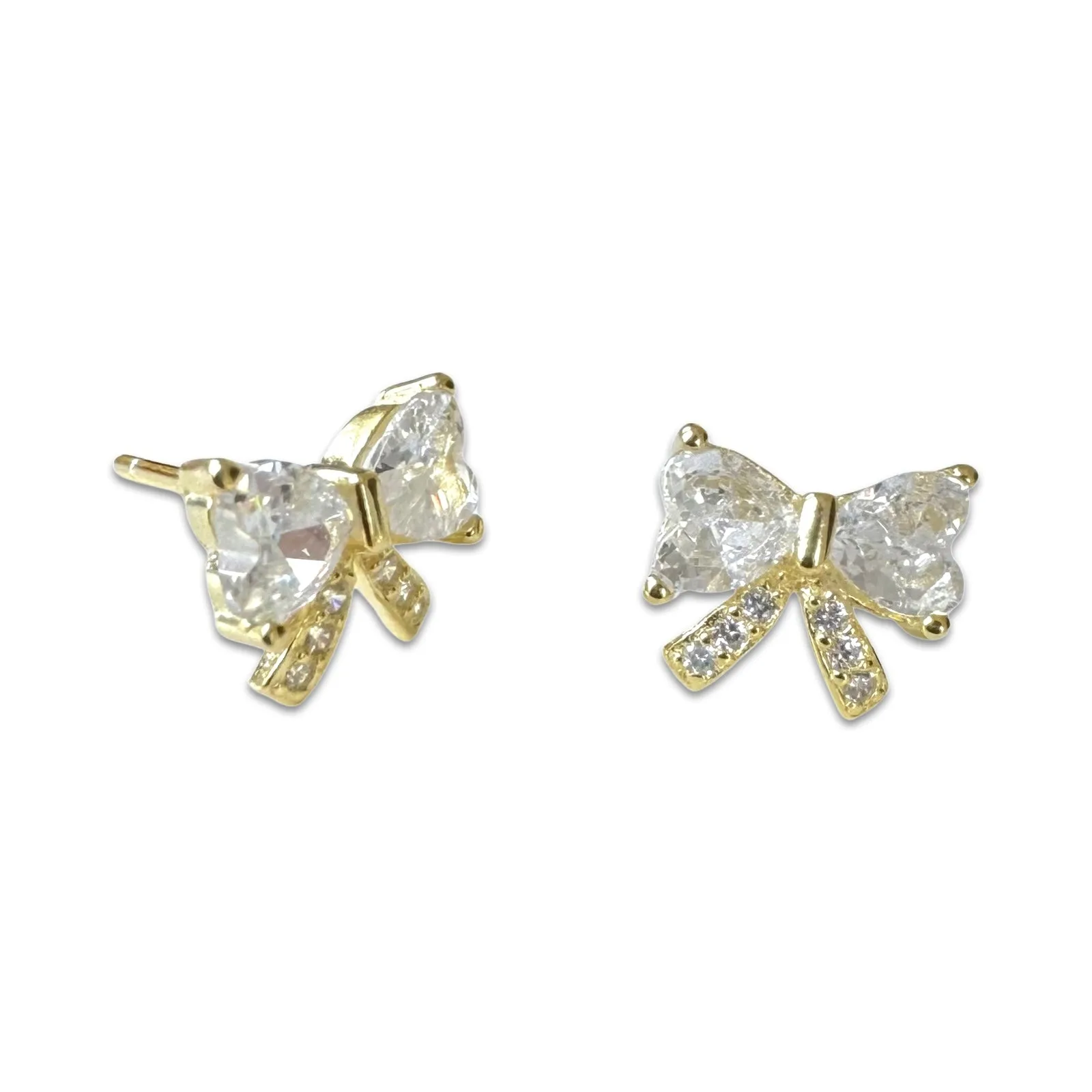 Petite Sparkle Bow Studs