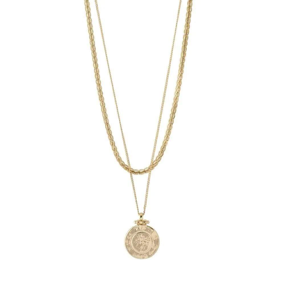 Pilgrim Nomad Necklace Gold Plated