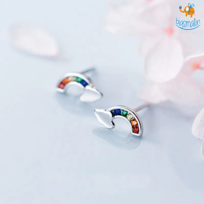 Rainbow Ear Studs