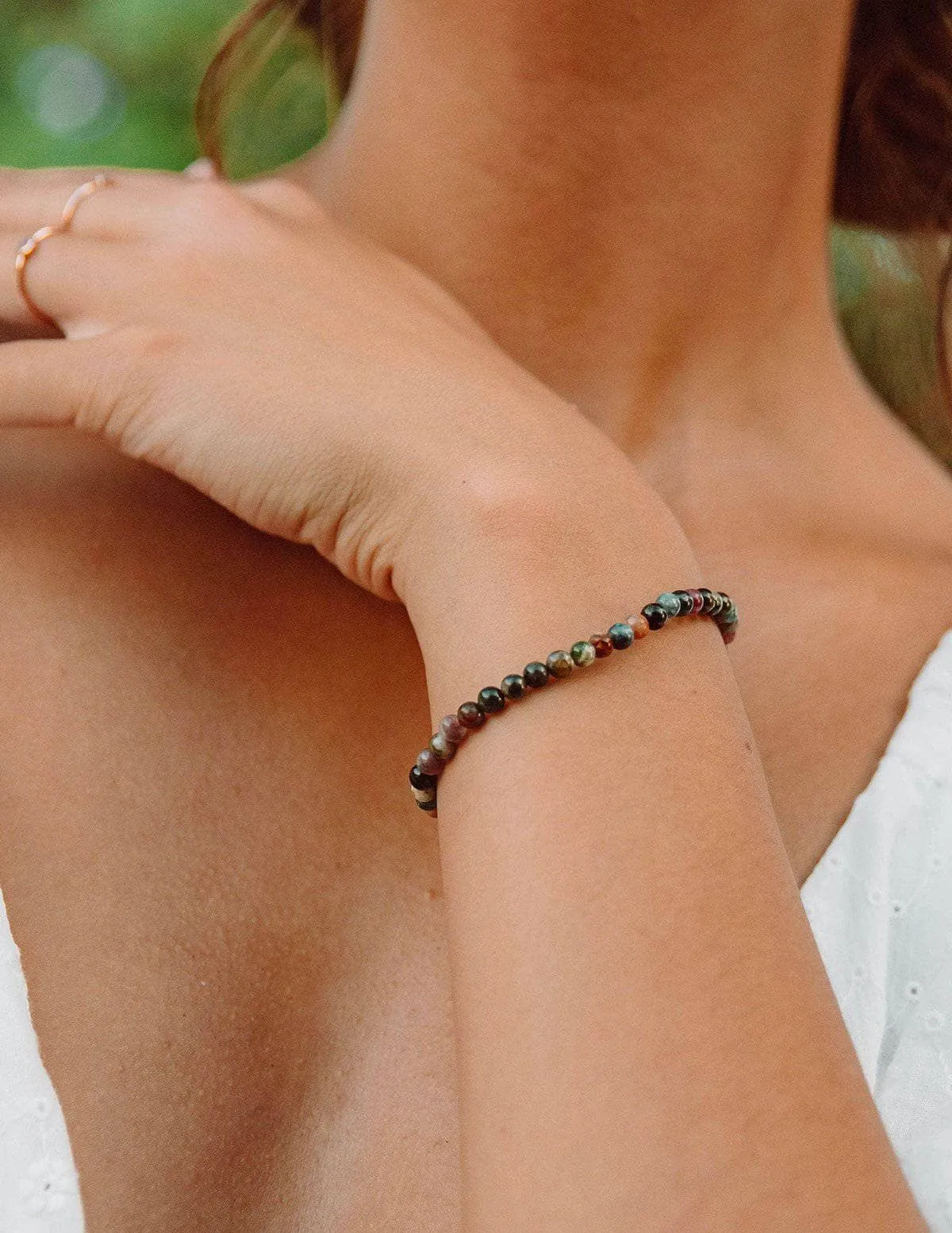 Rainbow Tourmaline Mini Gemstone Bracelet