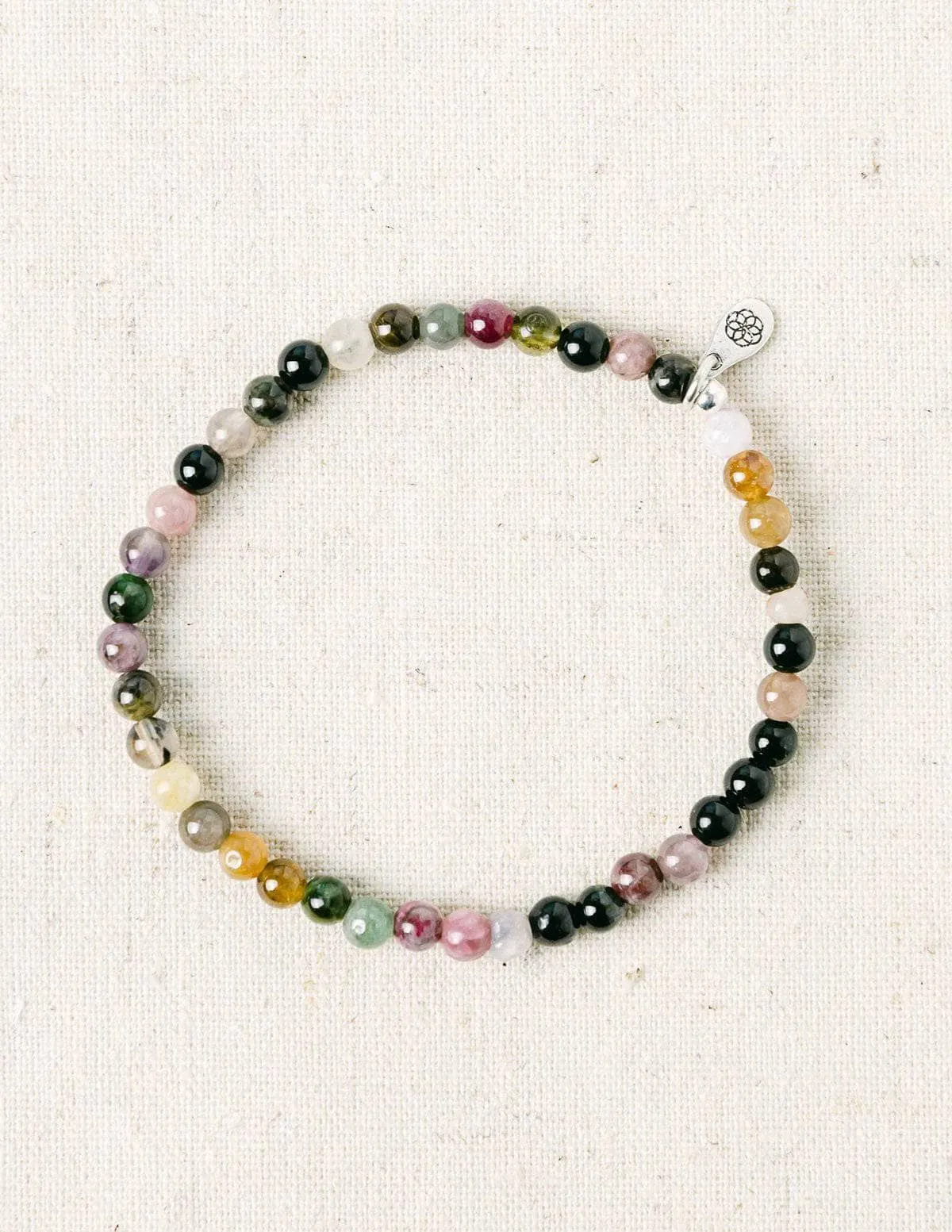 Rainbow Tourmaline Mini Gemstone Bracelet