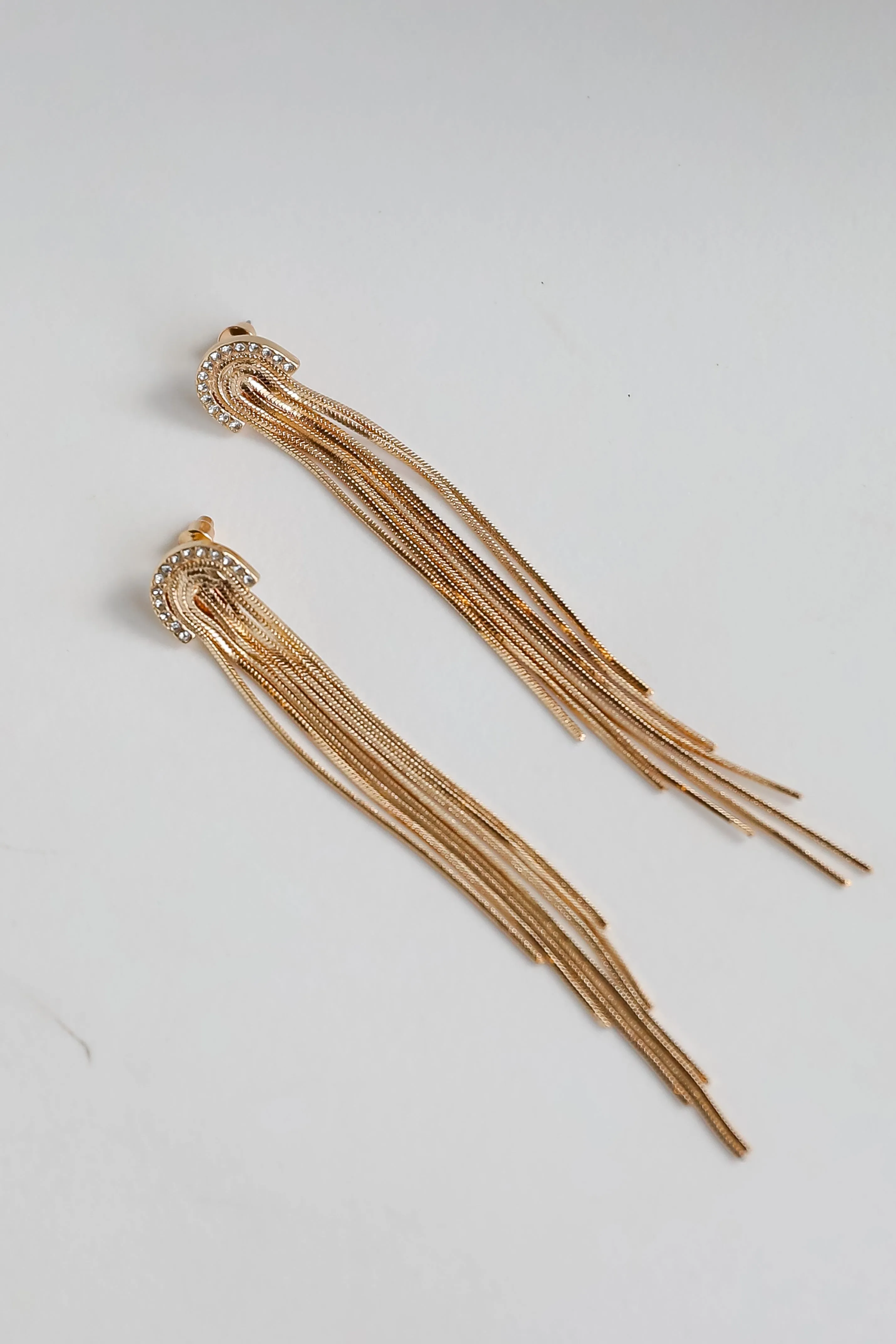 Rosie Gold Fringe Earrings