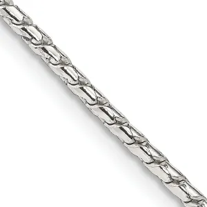 Silver Polish 1.75-mm Solid Round Franco Chain