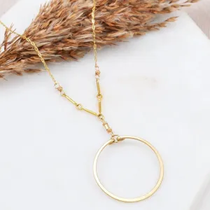 Single Circle Necklace in Gold