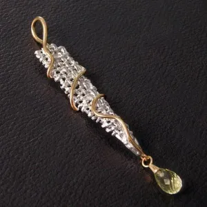 Spiral Weave Sterling Silver Pendant