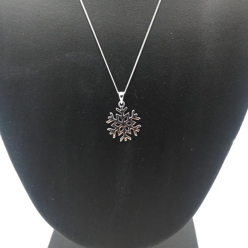 Sterling Silver Snowflake Pendant