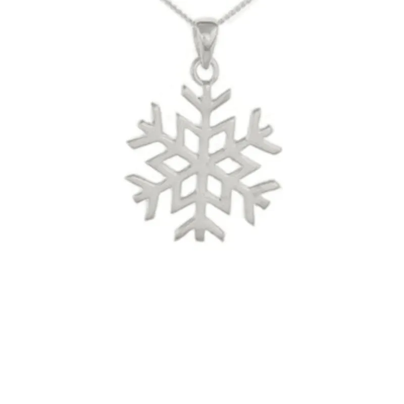 Sterling Silver Snowflake Pendant