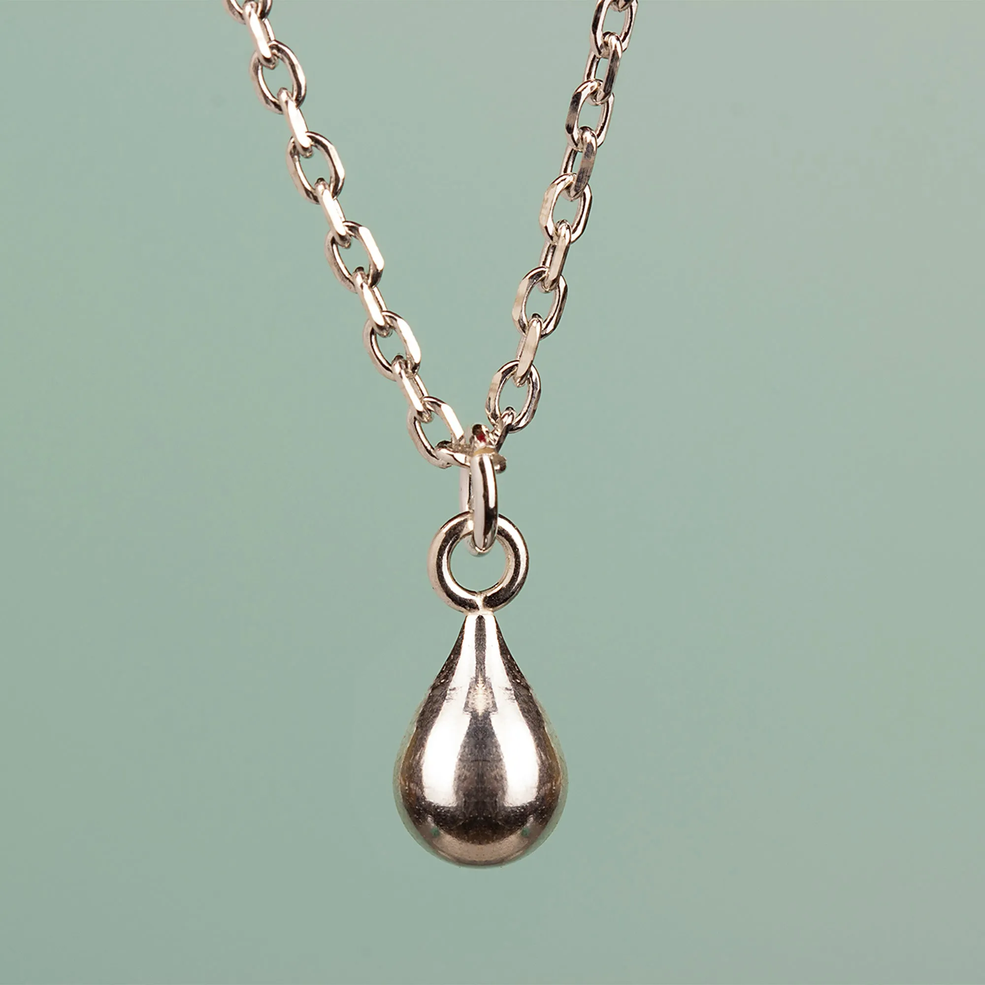 Teardrop Necklace - Sterling Silver