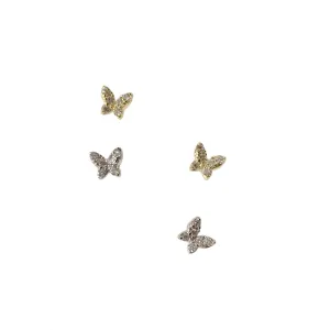 Teeny Tiny Sparkle Butterfly Studs