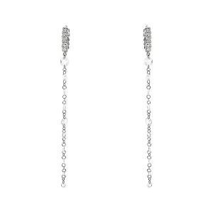 The Cien Rosecut Diamond Drop Earrings