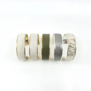 Thin Channel Cuff Bracelet