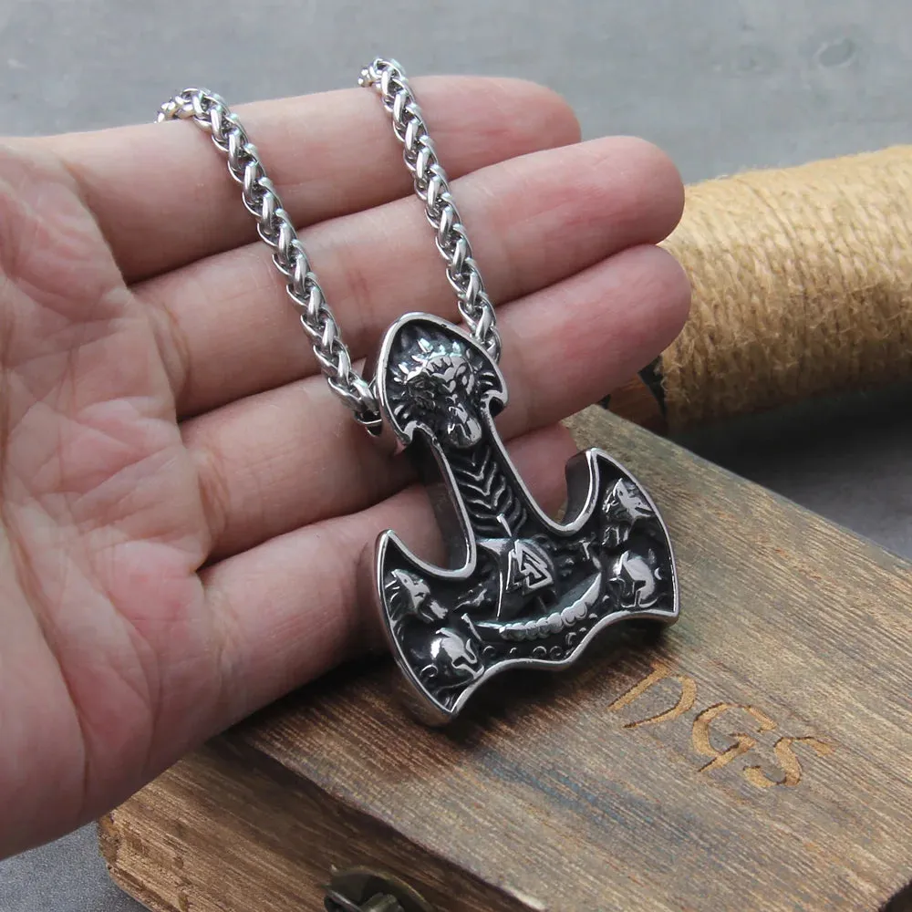 Thor Axe Viking Necklace