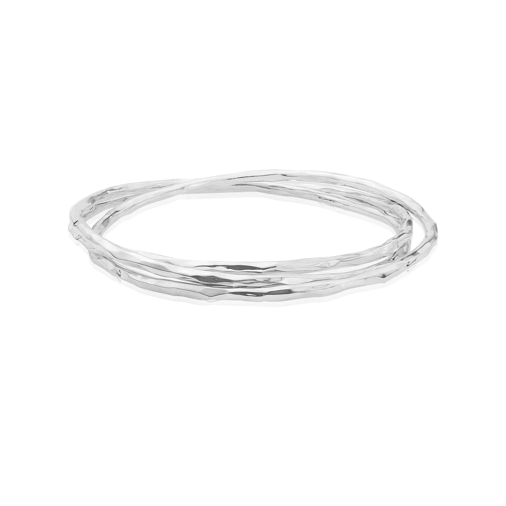 Triple Fairy Silver Bangle