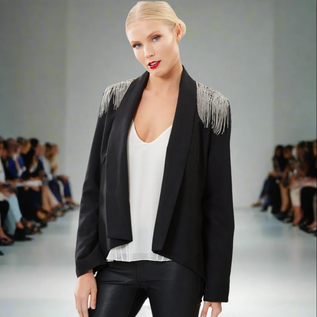 Tuxedo Blazer With Chains