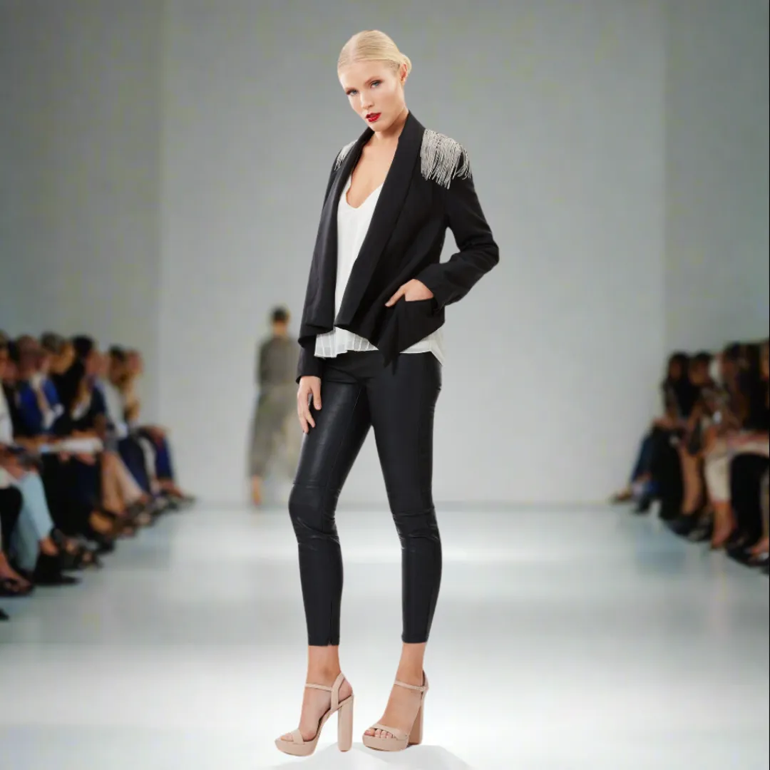 Tuxedo Blazer With Chains