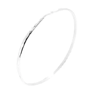 Women's Silver Bracelet | Thin Hammered Bangle Bracelet For Women